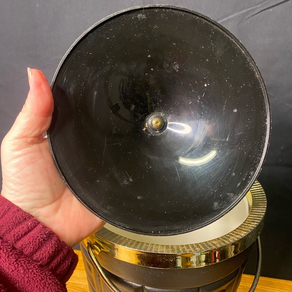 Vintage Lustro Ware MCM 1960’s Large Black Wine/Ice/Champagne Bucket - Picture 7 of 9